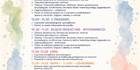 Powiększ grafikę: Ramowy rozkład dnia